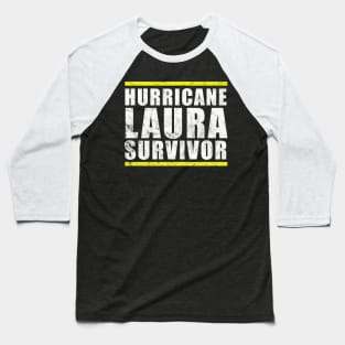 Hurricane Laura Survivor Baseball T-Shirt